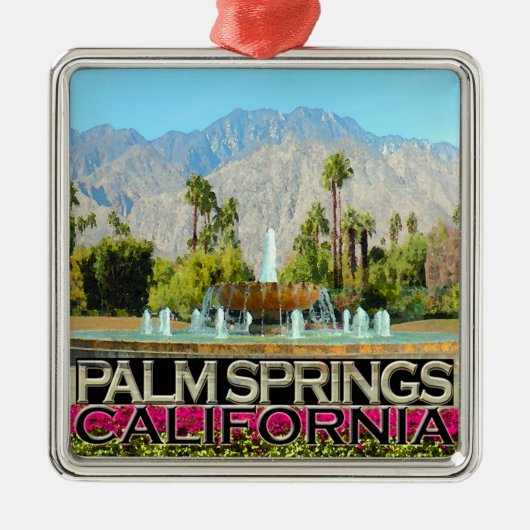 Palm Springs Ornament Aus Metall (Vorne)