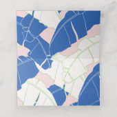 Palm Springs Paradise Wedding Modern Platzkarte (Innenseite Aufgefaltet)