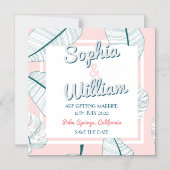 Palm Springs Paradise Wedding Save the Date Magnet (Vorderseite)