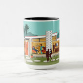 Palm Springs Party House Tasse (Zentrum)