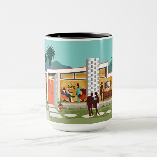 Palm Springs Party House Tasse (Zentrum)