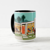 Palm Springs Party House Tasse (Vorderseite Links)