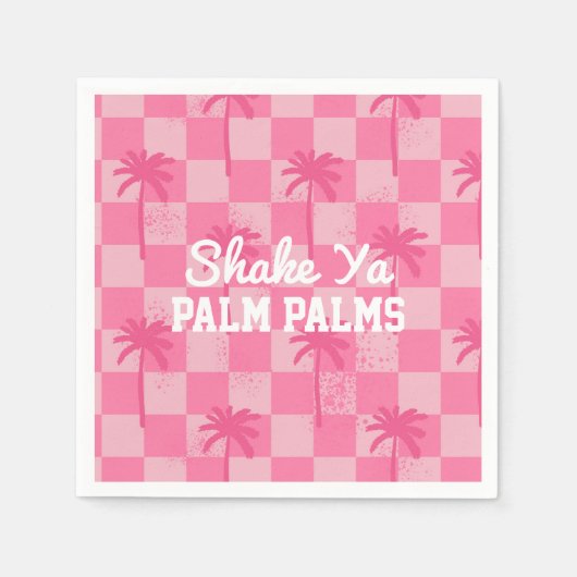 Palm Springs Party Shake Ya Palm Palm Napkins Serviette (Vorderseite)