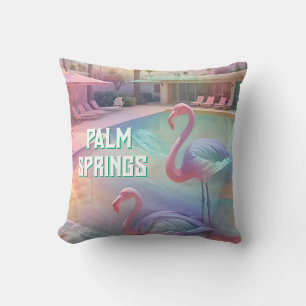 "Palm Springs Pool - Palm Tree Vibes" Kissen