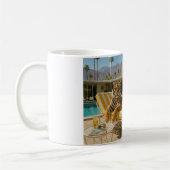 Palm Springs Pool Tiger Kaffeetasse (Links)