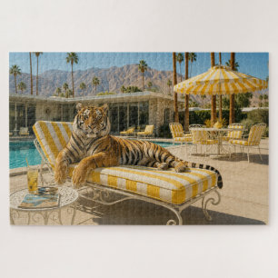 Palm Springs Pool Tiger Puzzle