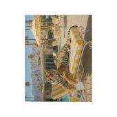 Palm Springs Poolseitiger Tiger Notizblock (Rotiert)