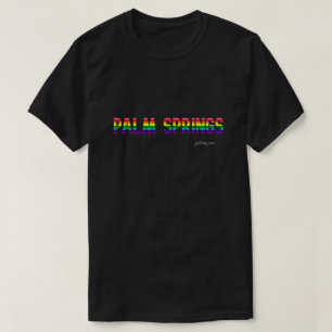 Palm Springs Pride T - Shirt Regenbogenflagge