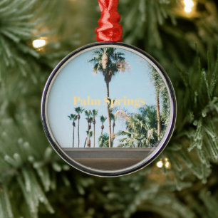 Palm Springs Reiseandenken Ornament Aus Metall