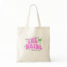 palm springs retro pink bride bachelorette party