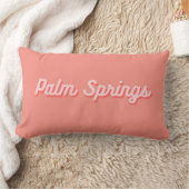 Palm Springs Retro Pink Throw Kissen (Decke)