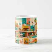 Palm Springs Retro Vibes Coffee Cup Kaffeetasse (Mittel)