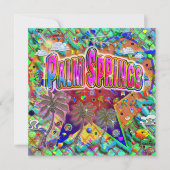 Palm Springs-Risikofaktor-Karte Feiertagskarte (Vorderseite)
