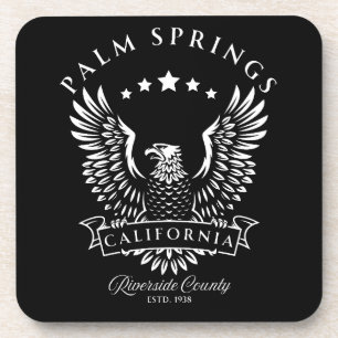 Palm Springs Riverside County Kalifornien Vintage Getränkeuntersetzer