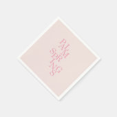 Palm Springs Rosa Serviette (Ecke)