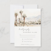 Palm Springs RSVP Karte (Vorderseite)