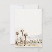 Palm Springs RSVP Karte (Rückseite)