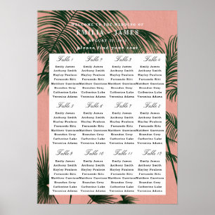 Palm Springs Sitzdiagramm Poster