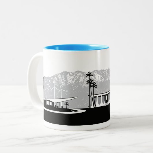 Palm Springs Souvenir Tasse (Vorderseite Links)