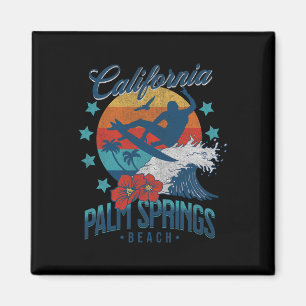 Palm Springs Strand Kalifornien Surfen Vintage Url Magnet