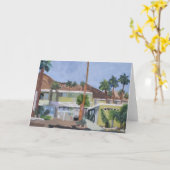 Palm Springs Style Karte (Gelbe Blume)