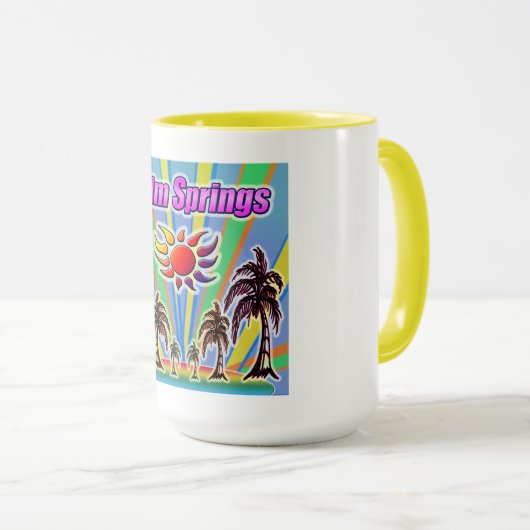 Palm Springs Summer Liebe Tasse (VorderseiteRechts)