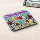 Palm Springs Summer Liebe Untersetzer (Linke Seite)
