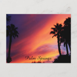 Palm Springs Sunset Postkarte