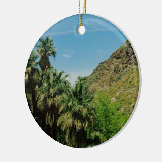 Palm Springs-Szene Keramikornament (Links)