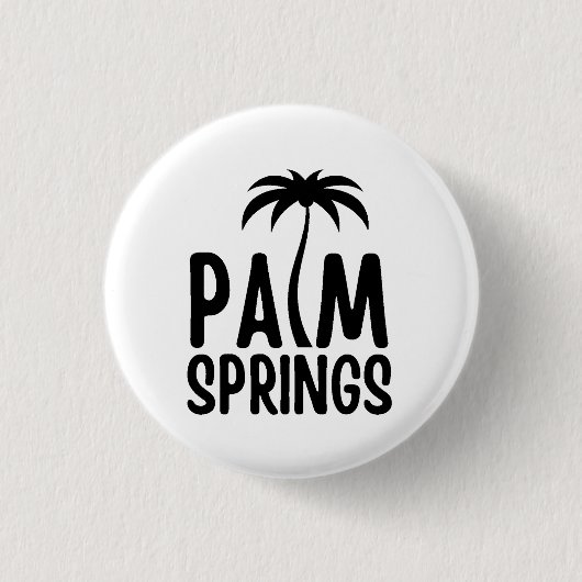 Palm Springs T - Shirt Button (Vorderseite)