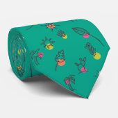 Palm Springs Theme Summer Pattern Neck Tie Krawatte (Gerollt)