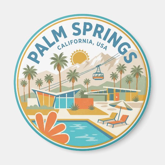Palm Springs USA Magnet (Vorne)
