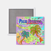 Palm Springs Vacacation Target Magnet (Vorderseite/Rückseite)