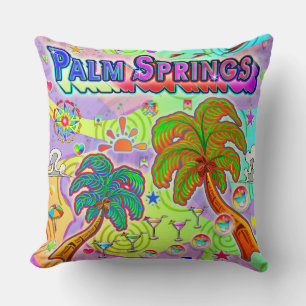 Palm Springs Vacacation Target Pillow Kissen