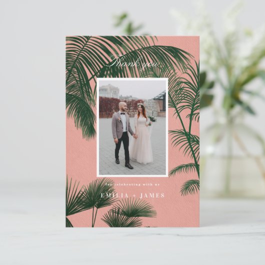 Palm Springs Vielen Dank Dankeskarte (Stehend Vorderseite)