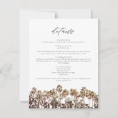 PALM SPRINGS Vintage Palmbaume Details Karte (Vorderseite)