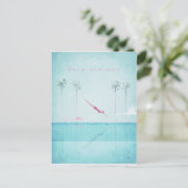 Palm Springs Vintage Travel Poster - Art Postcard Postkarte (Stehend Vorderseite)