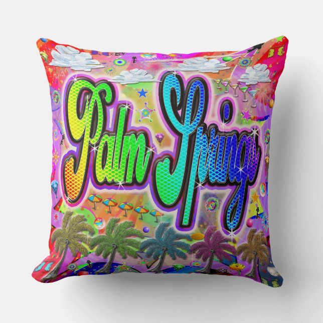 Palm Springs Vista Express Pillow Kissen (Vorderseite)