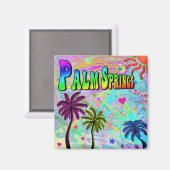 Palm Springs Vivid Romance Magnet (Vorderseite/Rückseite)