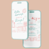 Palm Springs Vor dem Rings Bachelorette Einladung