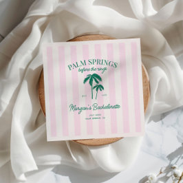 Palm Springs vor dem Rings Bachelorette Serviette