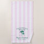 Palm Springs vor dem Rings Bachelorette Strandtuch (Vorderseite)