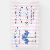 Palm Springs vor dem Rings Blue Bachelorette Banner (Vertikal)