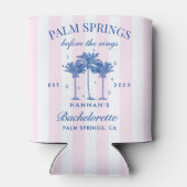 Palm Springs vor dem Rings Blue Bachelorette Dosenkühler (Rückseite)
