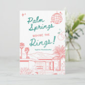 Palm Springs vor den Rings Einladung (Stehend Vorderseite)