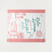 Palm Springs vor den Rings Wandteppich (Vorderseite (Horizontal))