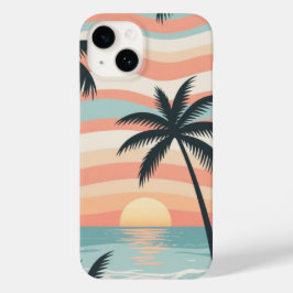 Palm Streifen – Tropisch ruhige Strand-Handyhülle Case-Mate iPhone 14 Hülle