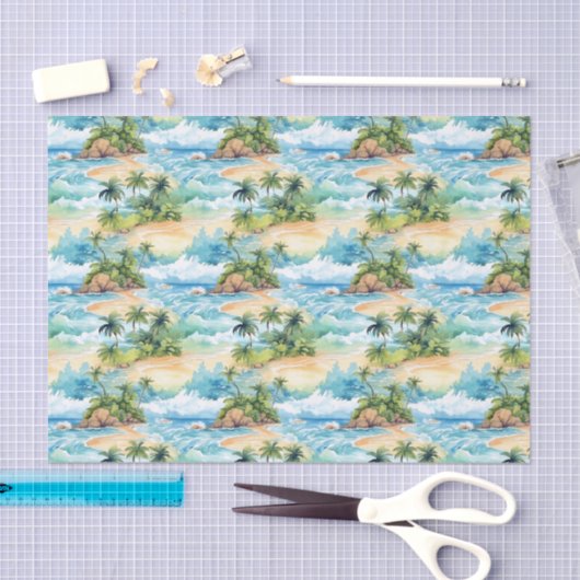 Palm Summer Tissue Paper Seidenpapier (Handwerk)