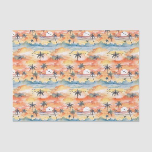 Palm Summer Tissue Paper Seidenpapier (Vorderseite)