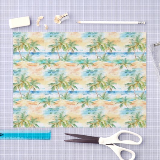 Palm Summer Tissue Paper Seidenpapier (Handwerk)